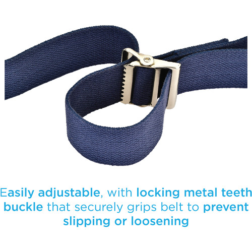 Nova Gait Belt 52" Metal Buckle Blue Item #PA-1034
