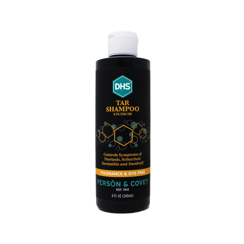  DHS Tar Shampoo Fragrance-Free & Therapeutic Powerful Scalp Treatment 8 oz