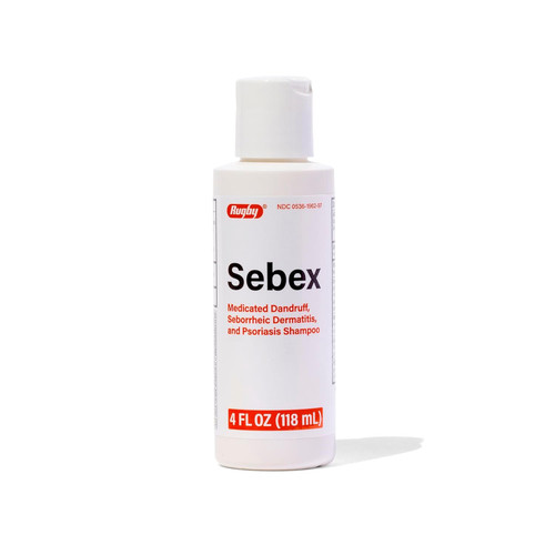 Rugby Sebex Medicated Dandruff Shampoo Seborrheic Dermatitis & Psoriasis 4 Oz
