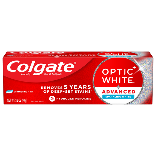Colgate Optic White Advanced Teeth Whitening Toothpaste Sparkling White 4.5 Oz
