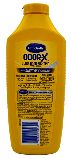 Dr. Scholl’s Odor-X Ultra Odor-Fighting Foot Powder 6.25 Oz