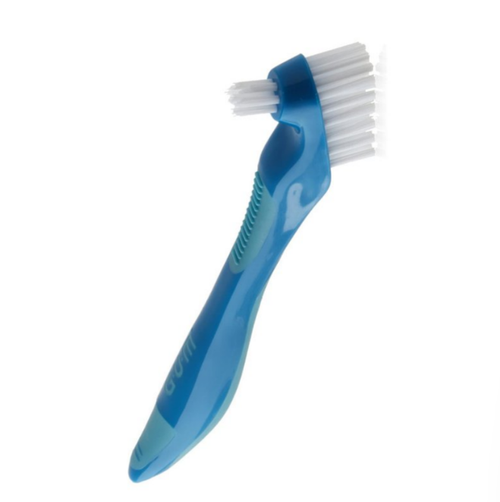 GUM Denture Brush 201 Specialized Denture Brush for Thorough Gentle Cleaning