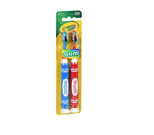 SM GUM Crayola Children Toothbrush 2 Count