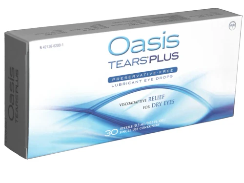  Oasis Tears Plus Lubricant Eye Drops Preservative Free 30 Count