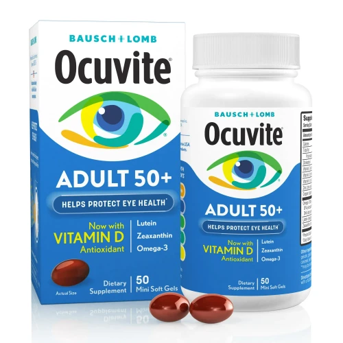 Ocuvite Adult 50 Plus Eye Vitamins and Minerals Softgels 50 Count