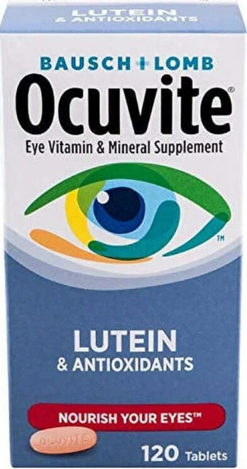 Ocuvite Lutein & Antioxidants Eye Vitamin & Mineral Supplement Tablets 120 Count