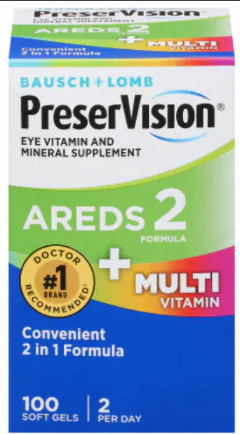 Preservision Areds 2 Formula Plus Multivitamin Eye 100 SoftGels