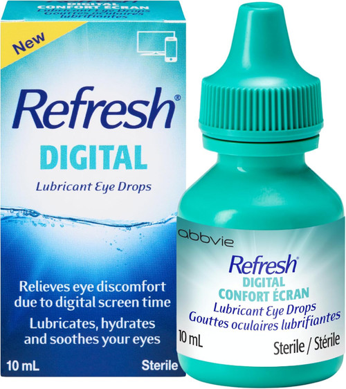 Refresh Digital Eye Drops Ophthalmic Solution Dry Eye Relief 10 mL