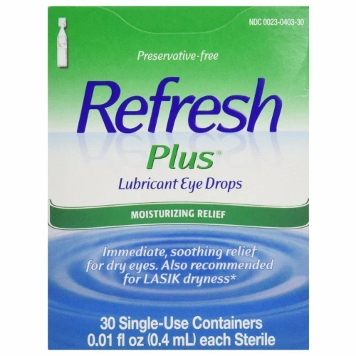 Refresh Plus Lubricant Eye Drops PF 0.01 fl oz X 30 Count