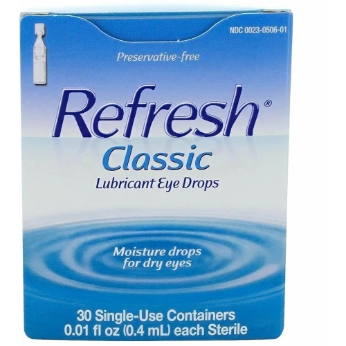 Refresh Classic Lubricant Eye Drops Non-Preserved Tears 0.01 Oz X 30 Vials