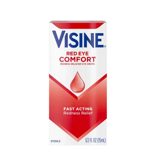  Visine Red Eye Comfort Eye Drops for Fast-Acting Redness Relief 15 mL