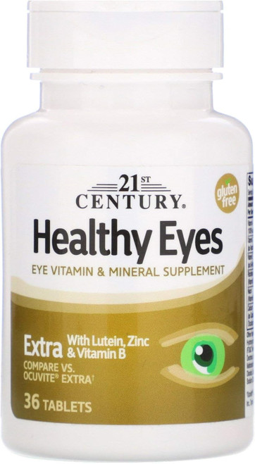 21st Century Healthy Eyes Extra with lutein zinc and B vitamins Tablets 36 Count