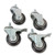 BODY SPORT DUMBBELL RACK CASTERS, 4/SET