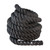 BODY SPORT TRAINING ROPE, 50' LONG, 2" DIAMETER, BLACK POLYPROPYLENE ROPE WITH BLACK HANDLE
