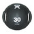 CANDO DUAL HANDLE MEDICINE BALL, 30LB, BLACK
