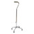 ALUMINUM ADJUSTABLE QUAD CANE, LARGE BASE, ADJUSTS 29.5"-38.5"
