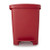 MCKDS McKesson Trash Can 32 Quart Rectangular Red Plastic Step On