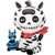 PT Furrybones Zeebie the Zebra Skull Resin Mini Figure