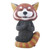 PT Teehee Smiling Laughing Red Panda Resin Statue Mini Figurine
