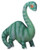 PT Dinosaurs Brontosaurus Dino Resin Statue Mini Figurine