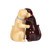 PT Magnectic Hugging Labradors Salt and Pepper Shakers