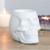 PT White Skull Ceramic Fragrance Oil Burner