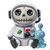 PT Furrybones Cosmo the Astronaut Skull Mini Resin Figurine