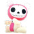 PT Furrybones Pink Pandie Panda Skull Vinyl Movable Figurine