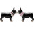 PT The Boston Pups Magnetic Kissing Boston Terrier Salt and Pepper Shaker Set