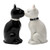 PT Feline Spicey Magnetic Kissing Cats Salt and Pepper Shaker Set