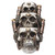 PT Steampunk Stacked Skulls Resin Backflow Incense Burner
