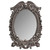 PT Masque of the Rose Antique Silver Resin Stand Mirror