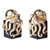 PT Gold Octopus Hand Painted Resin Bookends