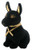 PT Small Black and Gold Anubis Plush 