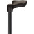 Nova Cane With Palm Handle Left Black Item #2061BK-L