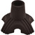 Nova Compact Size Quad Cane Tip Base Item #10041BK