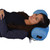 Nova Full Roll Pillow Blue Satin Item #2696S-R