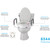 Nova Toilet Seat Riser with Arms Standard Item #8344-R