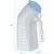 Nova Male Urinal with Cover Item #8105M-R 
