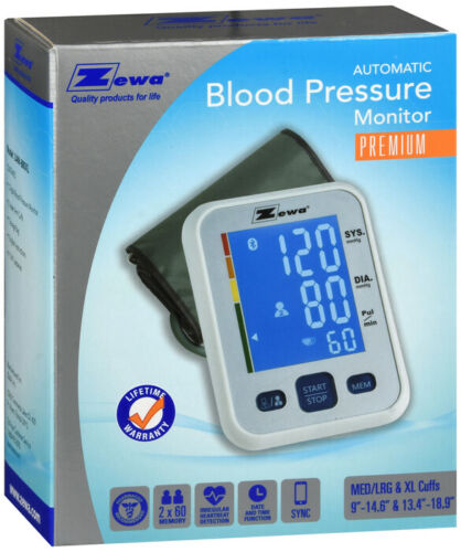 Zewa UAM-880DC Deluxe Automatic Blood Pressure Monitor with 2 Cuffs