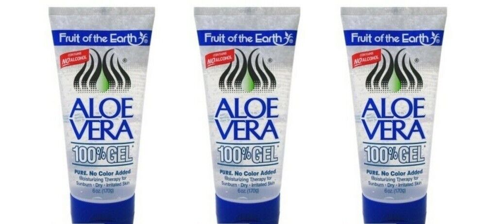 BL Fruit Of The Earth 100% Aloe Vera 6 oz Gel Tube - Pack of 3 -  drugsupplystore.com
