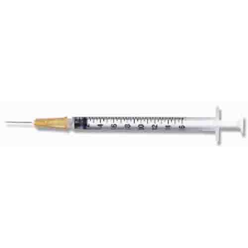 1ml Syringe with 25 Gauge 1 Needle - 25g 1 inch Needle and Syringe for  Scientific Labs, Liquids Refilling, Dispensing