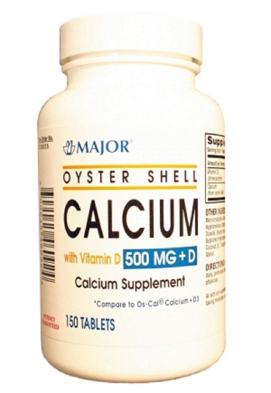 Major Pharma Oyster Shell Calcium With Vitamin D 500 Mg150 Ct