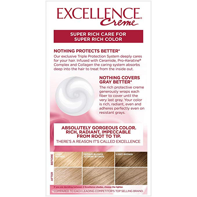 L Oreal Paris Excellence Cra C Me Permanent Hair Color Champagne