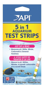 API 5 in 1 Aquarium Test Strips 4 ct 