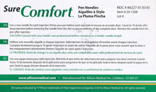 Surecomfort Short Pen Needles 24-1215