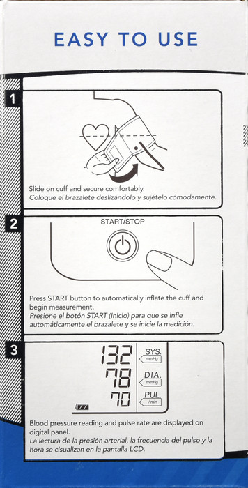 A&D Engineering Medical Easy Upper Arm Blood Pressure Monitor with Medium  Cuff UA-611 