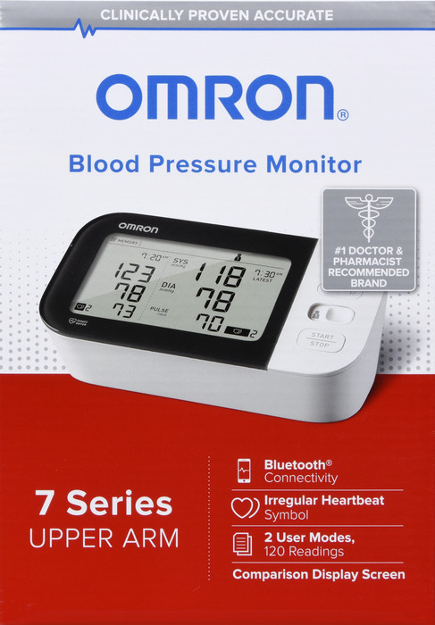 OMRON 7 Series Wireless Wrist Blood Pressure Monitor Black BP6350 -  drugsupplystore.com