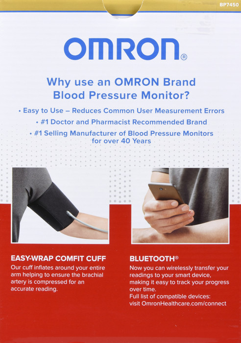 OMRON 10 Series® Wireless Upper Arm Blood Pressure Monitor (BP7450