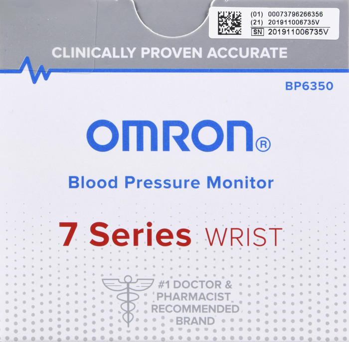 OMRON 7 Series Wireless Wrist Blood Pressure Monitor Black BP6350 -  drugsupplystore.com